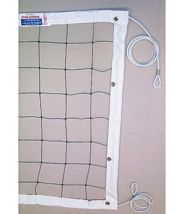 Carron Competition Volleyball Net - Steel Cable Top and Bottom