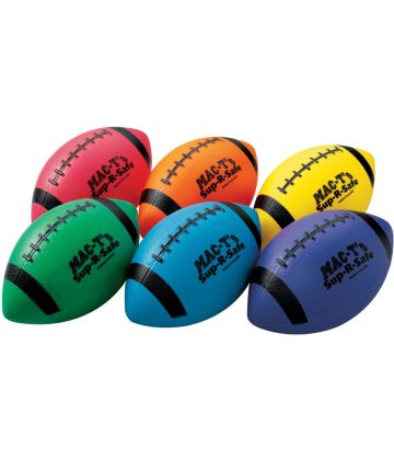 Sup-R-Safe 8 3/4" Youth Football 6-Color Set