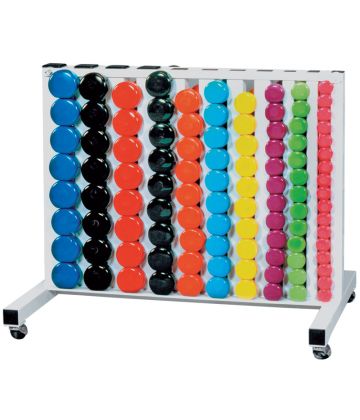 Vinyl Dumbbell Rack w/ 120 Fitbells