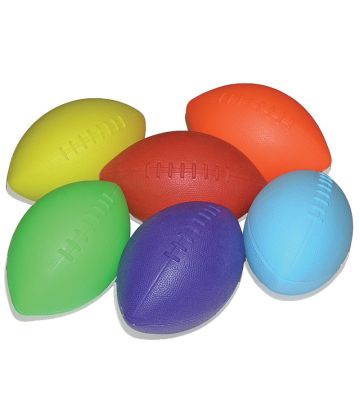 Soft Touch 9" Football 6-Color Set