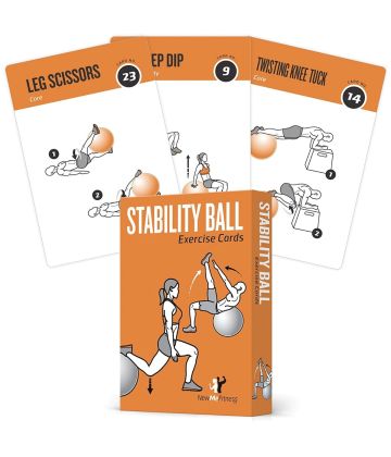 NewMe Stability Ball Exercise Cards