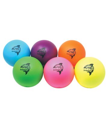 Shark Skin Neon Foam Dodgeballs 6-Color Set