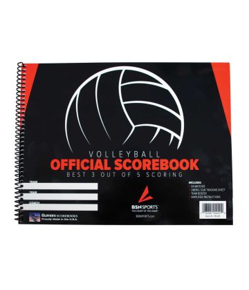Spiral Bound Volleyball Scorebook