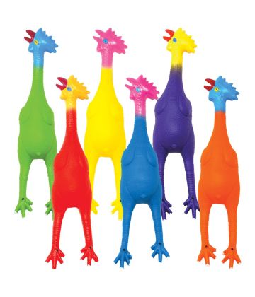 Molded PVC Roosters 6-Color Set