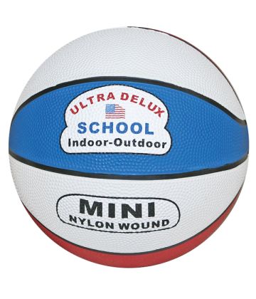 Mini 22" Rubber Basketball Red/White/Blue 