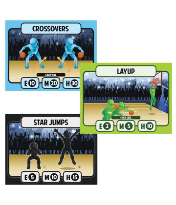 Basketball Station Cards