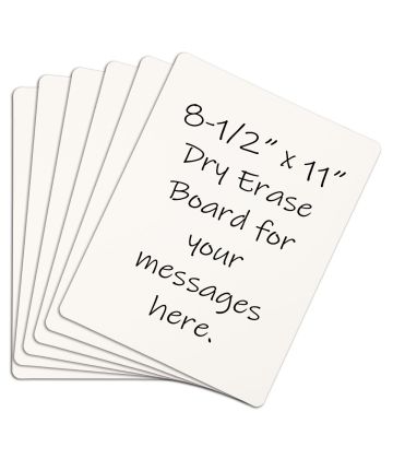 Blank Dry Erase iCards - Set of 6