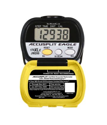 ACCUSPLIT AE170XLE Education Series Pedometer (Steps, Dist, & Calories)