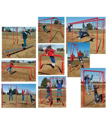 Nine-Unit Painted Course w/ Junior Horizontal Ladder