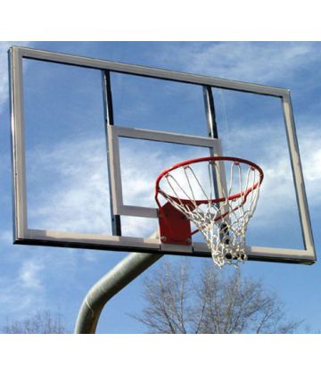 Heavy Duty 4 1/2" Bent Galvanized Post Basketball Backstop