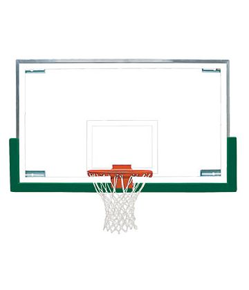 Bison Short Glass Basketball Backboard