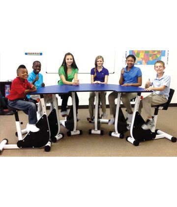 Kinesthetic 5-person Pedal Desk (Half-Moon)