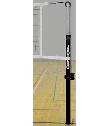 Jaypro Black Volleyball Standards w/ Winch