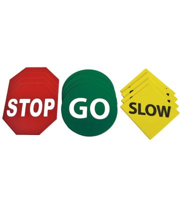 Traffic Signs Poly Markers (Set of 12)