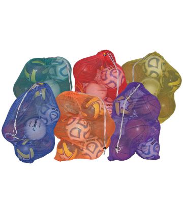 Heavy Duty Mesh Ball Bags  6-Color Set
