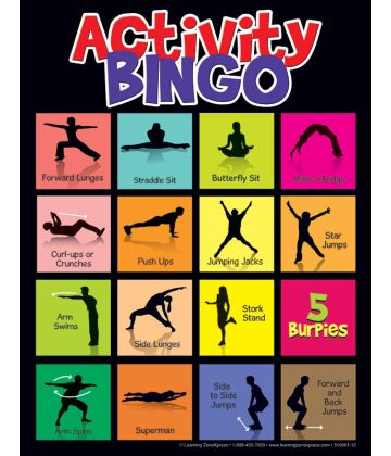 Physical Activity Bingo Game