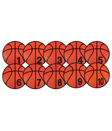 12" Numbered Basketball Trainer Spots