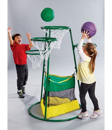 Adjustable Multi-Ring Basketball Stand