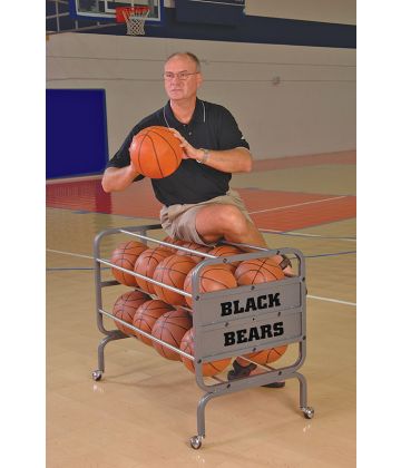 Bison Large Heavy-Duty Locking Ball Cart