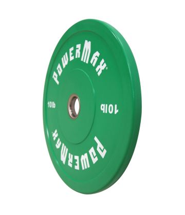 Pair of GREEN 10-lb. Olympic Bumper Plates