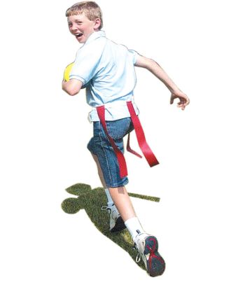 Qwik Flagz��� - small belt, red flags