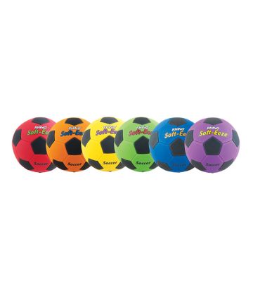 Rhino Soft-Eeze Size 4 Soccer Balls Set of 6