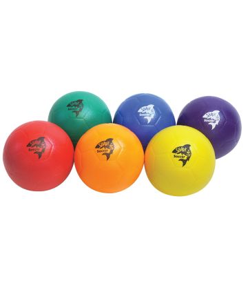 Shark Skin 8" Foam Soccer Ball 6-Color Set