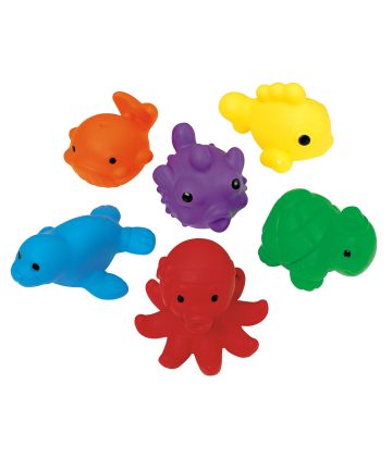 Sea Critter Bean Bags 6 Color Set