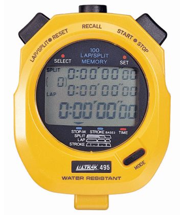 Ultrak 495 Stopwatch - yellow