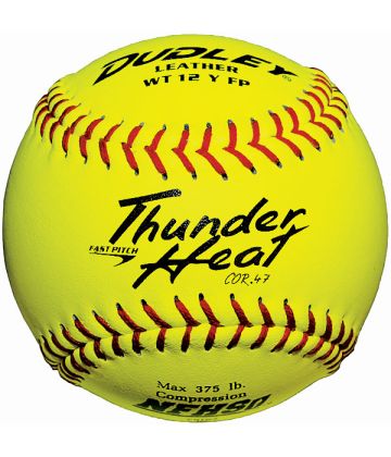 Dudley WT12YFP Thunder Leather NFHS case of 72 .47/375 Softballs